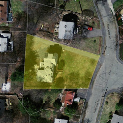 71 Fordham Rd, Newton MA  02465-1208 aerial view