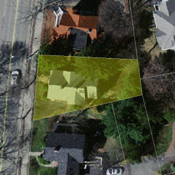 258 Lowell Ave, Newton MA 02460-1830 aerial view