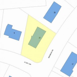 20 Brandeis Rd, Newton MA  02459-2709 plot plan