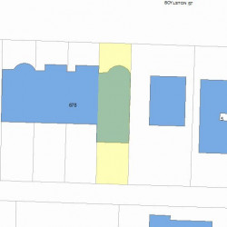 674 Boylston St, Newton MA  02459-2680 plot plan