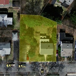 41 Waldorf Rd, Newton MA 02461-1332 aerial view