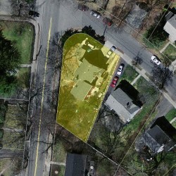 726 Chestnut St, Newton MA 02468-2016 aerial view
