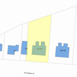 311 California St, Newton MA 02458-1052 plot plan