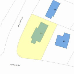 112 Bullough Park, Newton MA  02460-2440 plot plan