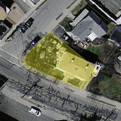 59 Crafts St, Newton MA  02458-1256 aerial view