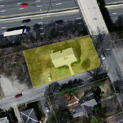 5 Hunter St, Newton MA  02465-2407 aerial view