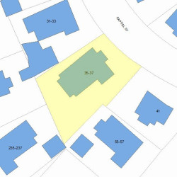 37 Capital St, Newton MA 02458-1301 plot plan
