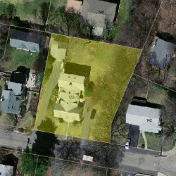 134 Cornell St, Newton MA 02462-1323 aerial view