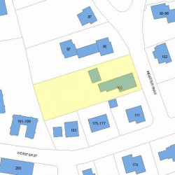 103 Webster Park, Newton MA 02465-1824 plot plan