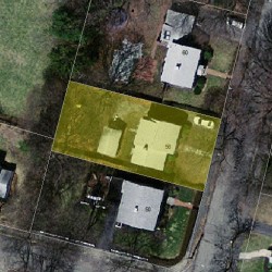 56 Lindbergh Ave, Newton MA  02465-1639 aerial view