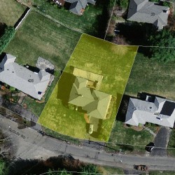 436 Dudley Rd, Newton MA  02459-2813 aerial view