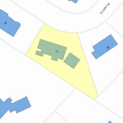 35 Village Cir, Newton MA  02459-3069 plot plan
