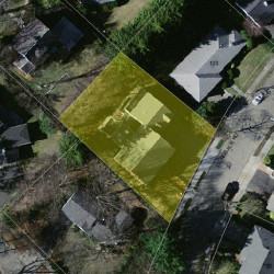 96 Rosalie Rd, Newton MA 02459-3153 aerial view