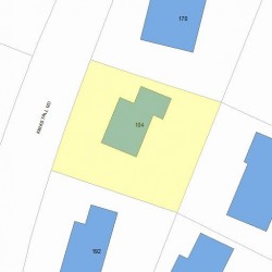 184 Kirkstall Rd, Newton MA 02460-2441 plot plan