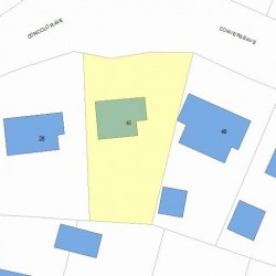 46 Converse Ave, Newton MA 02458-2504 plot plan