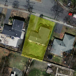 24 Maynard St, Newton MA  02465-1354 aerial view
