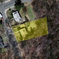 10 Cumberland Rd, Newton MA  02465-1802 aerial view