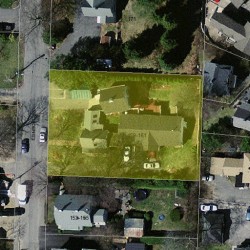 161 Edinboro St, Newton MA 02460-1337 aerial view