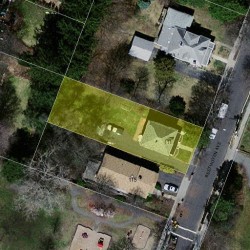 111 Beethoven Ave, Newton MA  02468-1731 aerial view