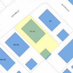 482 California St, Newton MA  02460-1254 plot plan