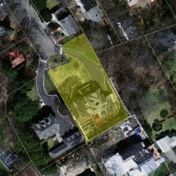 72 Perkins St, Newton MA  02465-2341 aerial view