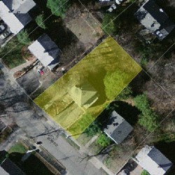 37 Bow Rd, Newton MA  02459-2555 aerial view