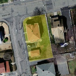 36 Indiana Ter, Newton MA  02464-1315 aerial view