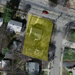 238 Homer St, Newton MA 02459-1412 aerial view