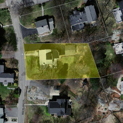 46 Rockland Pl, Newton MA 02464-1234 aerial view