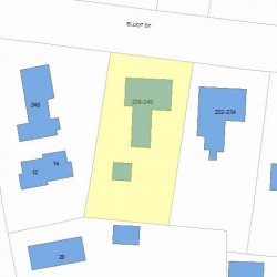 238 Elliot St, Newton MA 02464-1202 plot plan