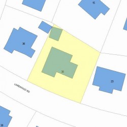 35 Lakewood Rd, Newton MA 02461-1213 plot plan