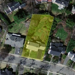 61 Miller Rd, Newton MA  02459-2435 aerial view