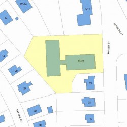 19 Parker St, Newton MA 02459-2544 plot plan
