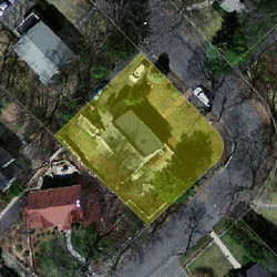 47 Larchmont Ave, Newton MA 02468-2033 aerial view