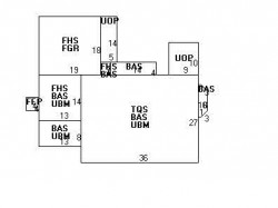 1 Rosalie Rd, Newton MA  02459-3128 floor plan
