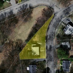 22 Cragmore Rd, Newton MA 02464-1009 aerial view