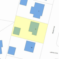 15 Rangeley Rd, Newton MA  02465-1218 plot plan