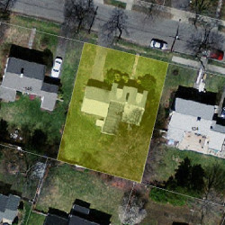 140 Fairway Dr, Newton MA  02465-1715 aerial view