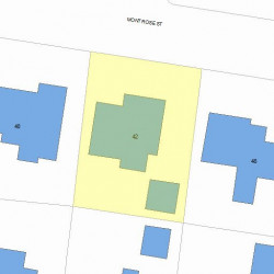 42 Montrose St, Newton MA 02458-2718 plot plan