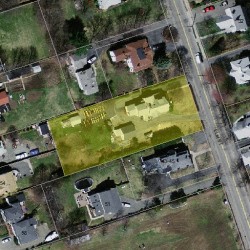 37 Elm St, Newton MA  02465-1805 aerial view