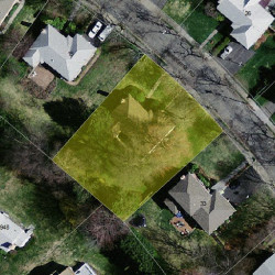 25 Peregrine Rd, Newton MA  02459-3442 aerial view