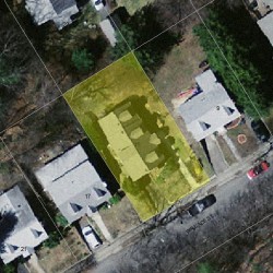 15 Wallace St, Newton MA  02461-1921 aerial view