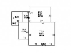 22 Nantucket Rd, Newton MA  02461-1408 floor plan
