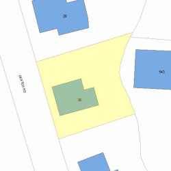 26 Dexter Rd, Newton MA  02460-2318 plot plan