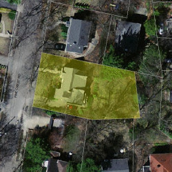 45 Pine Crest Rd, Newton MA  02459-2143 aerial view