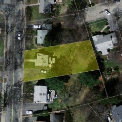 52 Cherry St, Newton MA 02465-1237 aerial view