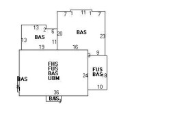 16 Grant Ave, Newton MA 02459-1309 floor plan