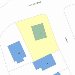 3 Lewis St, Newton MA 02458-1824 plot plan