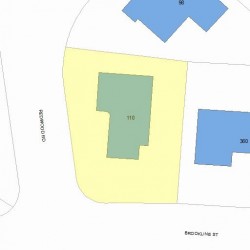 366 Brookline St, Newton MA 02459-3137 plot plan