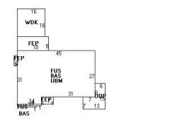 164 Cotton St, Newton MA 02458-2641 floor plan